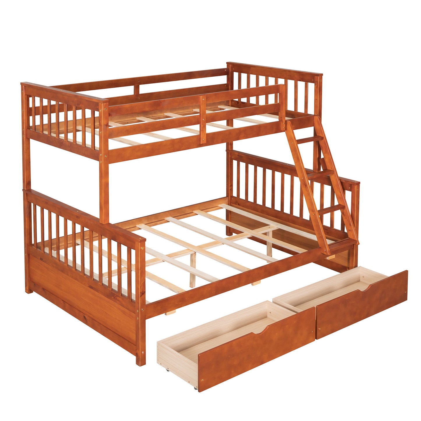 Bunk Bed With Ladders And 2 Storage Drawers - The Sleep Loft - Online Mattress Showroom NYC