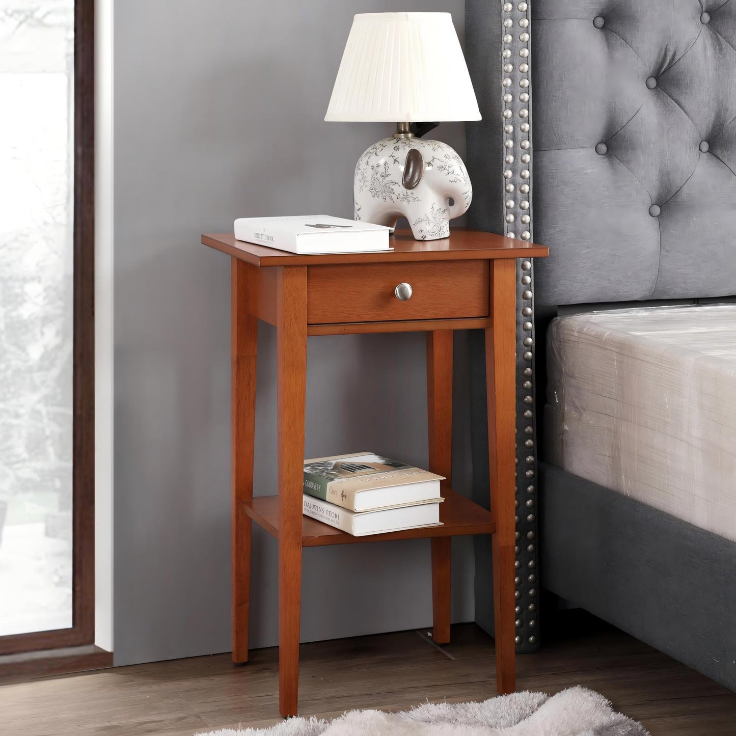 High Quality Wood Nightstand - The Sleep Loft - Online Mattress Showroom NYC