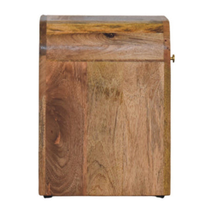Mini Darcy - Nightstand With Curved Edges - The Sleep Loft - Online Mattress Showroom NYC