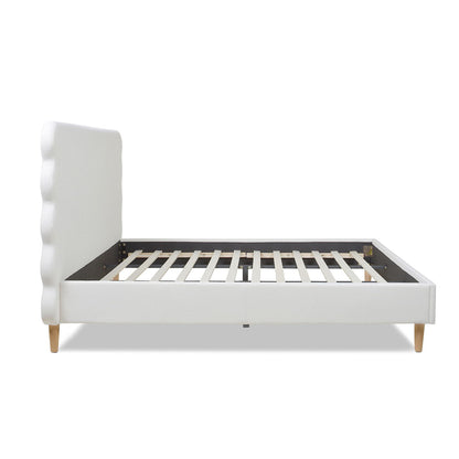 Stockholm - Modern Wavy Headboard Platform Bed - The Sleep Loft - Online Mattress Showroom NYC