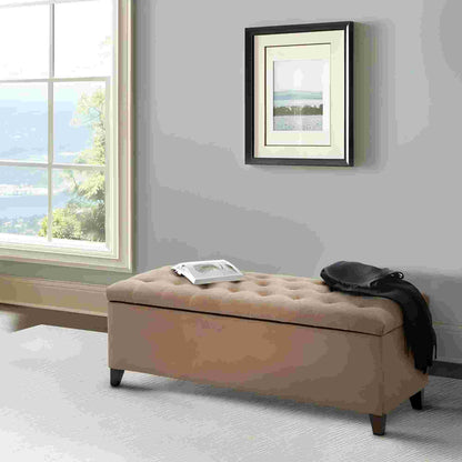 Elegant Design Tufted Top, Soft Close Storage Bench - The Sleep Loft - Online Mattress Showroom NYC