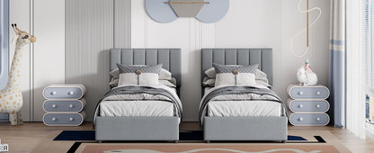 Upholstered Platform Bed With A Hydraulic Storage System - The Sleep Loft - Online Mattress Showroom NYC