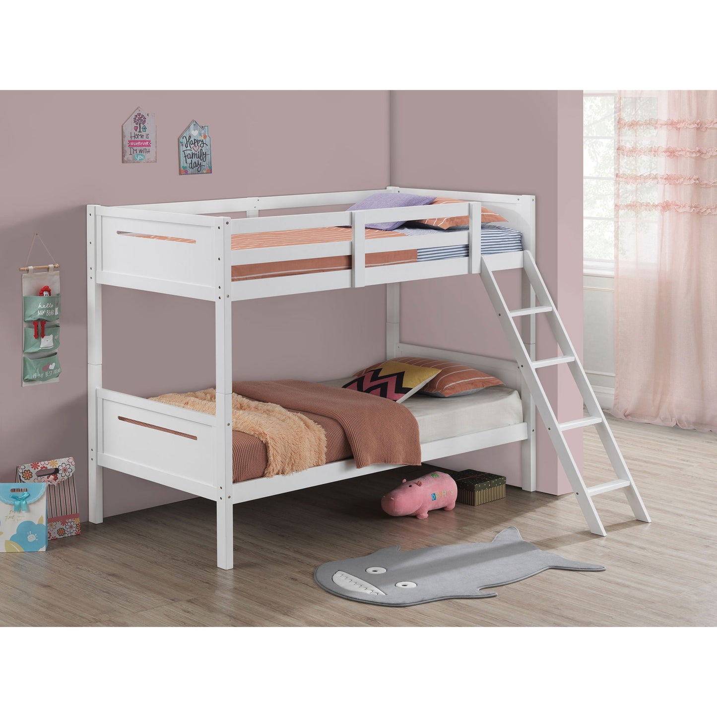 Bunk Bed With Built In Ladder, Safety Guardrails And Angled Access Step - The Sleep Loft - Online Mattress Showroom NYC