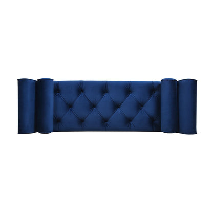 Alma - Tufted Flared Arm Entryway Bench - The Sleep Loft - Online Mattress Showroom NYC