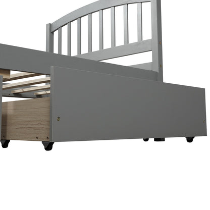 Platform Storage Bed Wood Bed Frame With Two Drawers And Headboard - The Sleep Loft - Online Mattress Showroom NYC