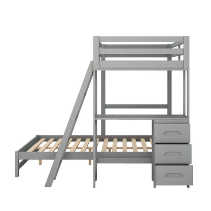 Bunk Bed With Built In Desk And 3 Drawers - The Sleep Loft - Online Mattress Showroom NYC