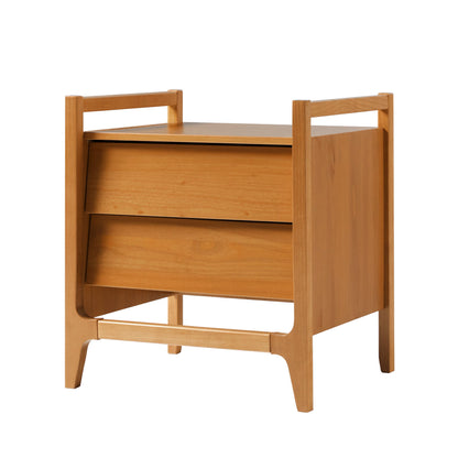 Scandi Angle Face Nightstand - The Sleep Loft - Online Mattress Showroom NYC