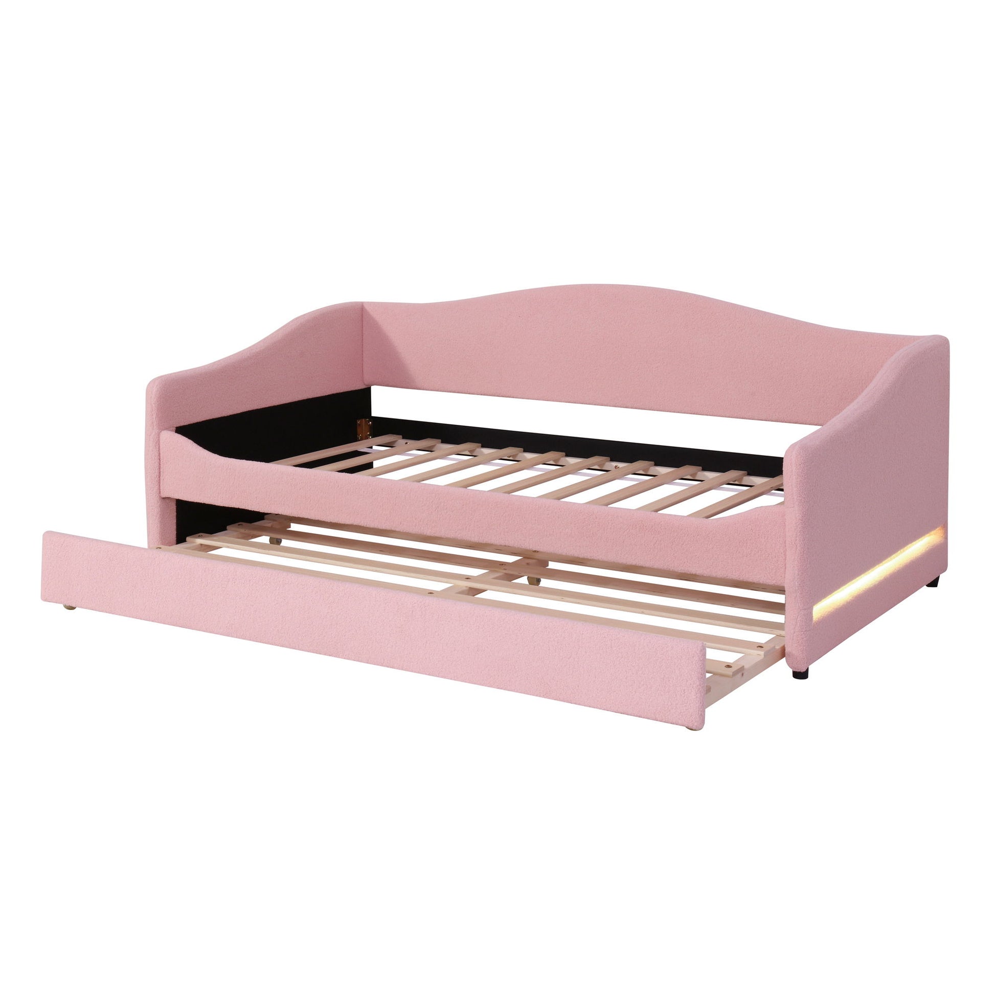 Design Upholstered Daybed With Light And Trundle - The Sleep Loft - Online Mattress Showroom NYC