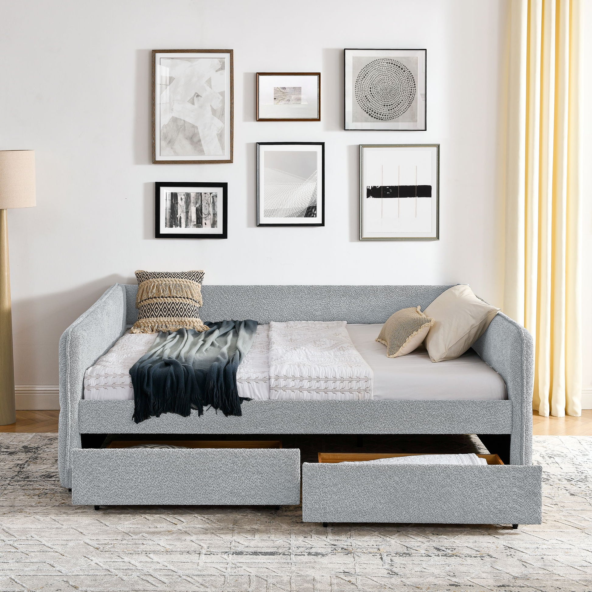 Upholstered Daybed & 2 Drawers - The Sleep Loft - Online Mattress Showroom NYC