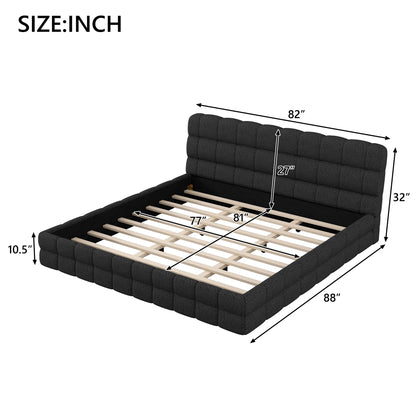 Upholstered Platform Bed With Headboard - The Sleep Loft - Online Mattress Showroom NYC