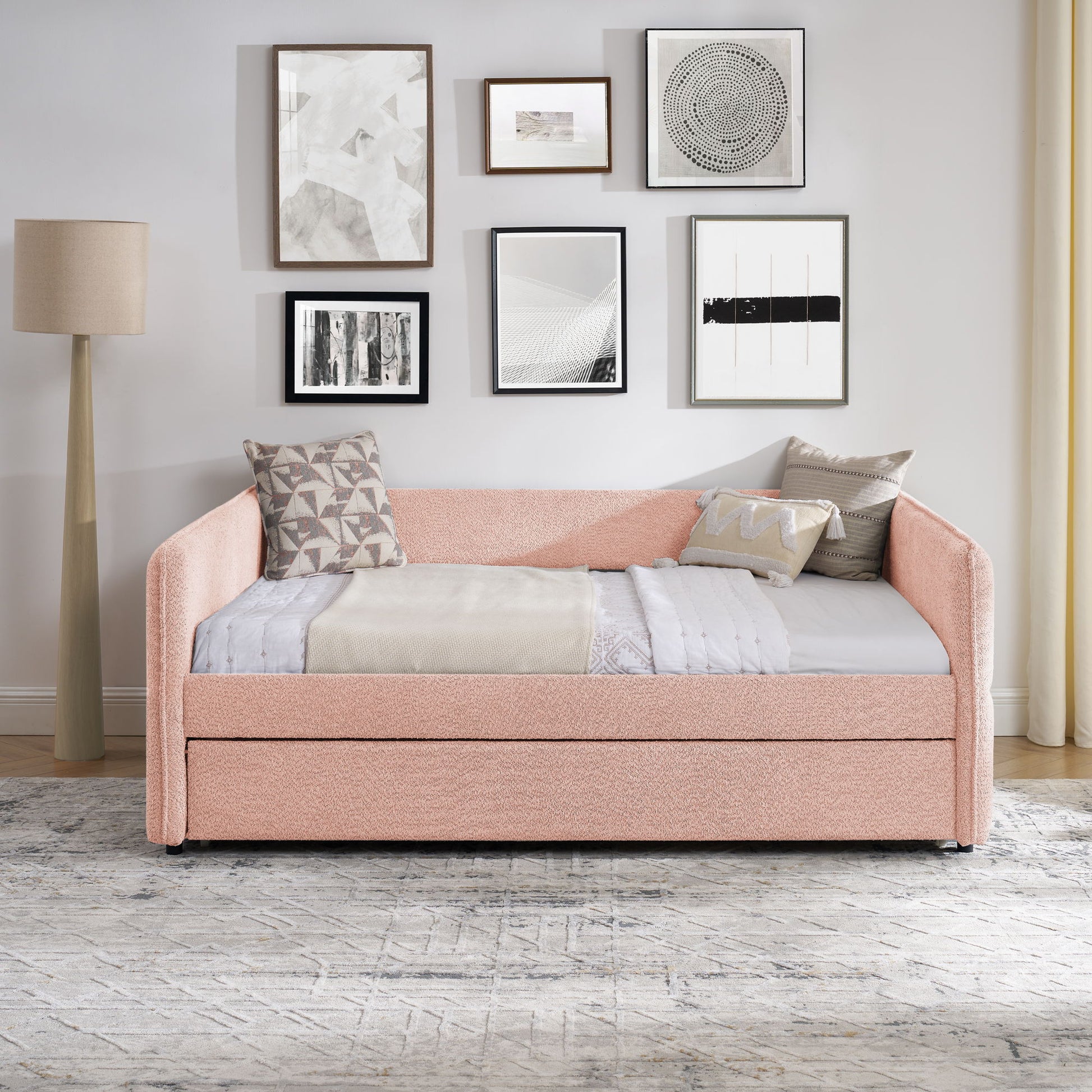 Upholstered Daybed With Pop Up Trundle - The Sleep Loft - Online Mattress Showroom NYC