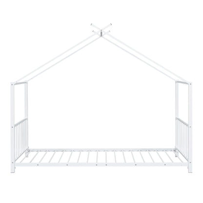 Metal House Platform Bed With Modern Design And Durable Frame - The Sleep Loft - Online Mattress Showroom NYC