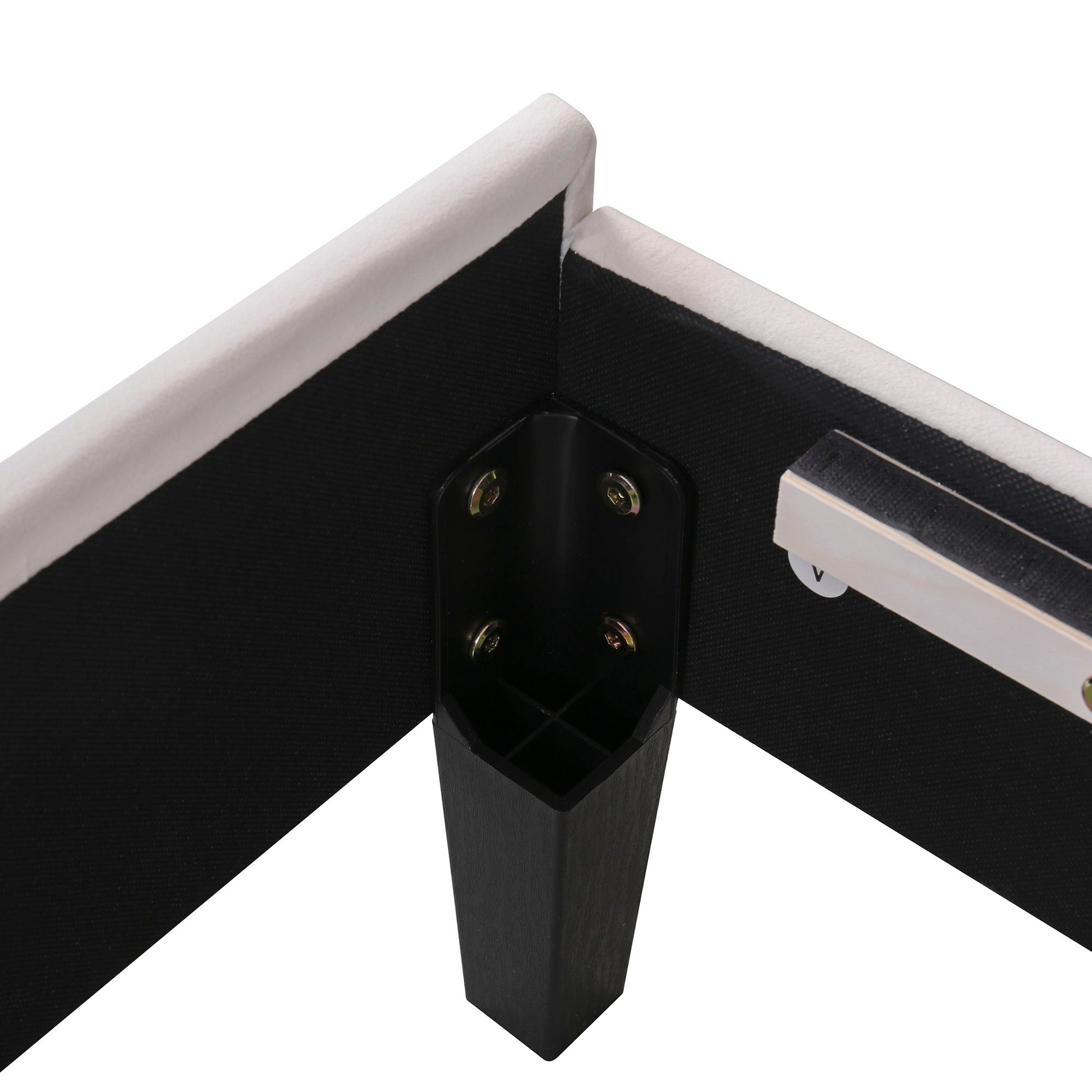 Upholstered Platform Bed With Flower Pattern Velvet Headboard - The Sleep Loft - Online Mattress Showroom NYC