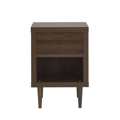 Nystrom - Single Drawer Nightstand - The Sleep Loft - Online Mattress Showroom NYC