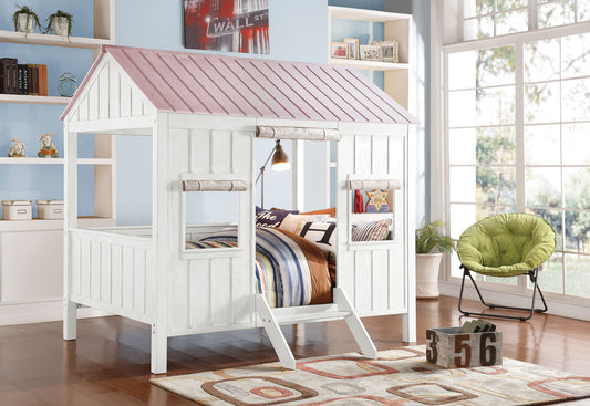 Spring - Full Bed - White / Pink - The Sleep Loft - Online Mattress Showroom NYC