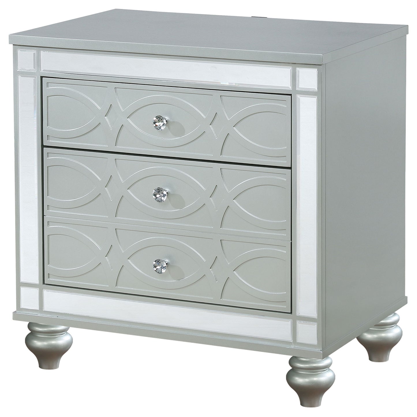 Menlo - 2 Drawer Nightstand - Gray - The Sleep Loft - Online Mattress Showroom NYC