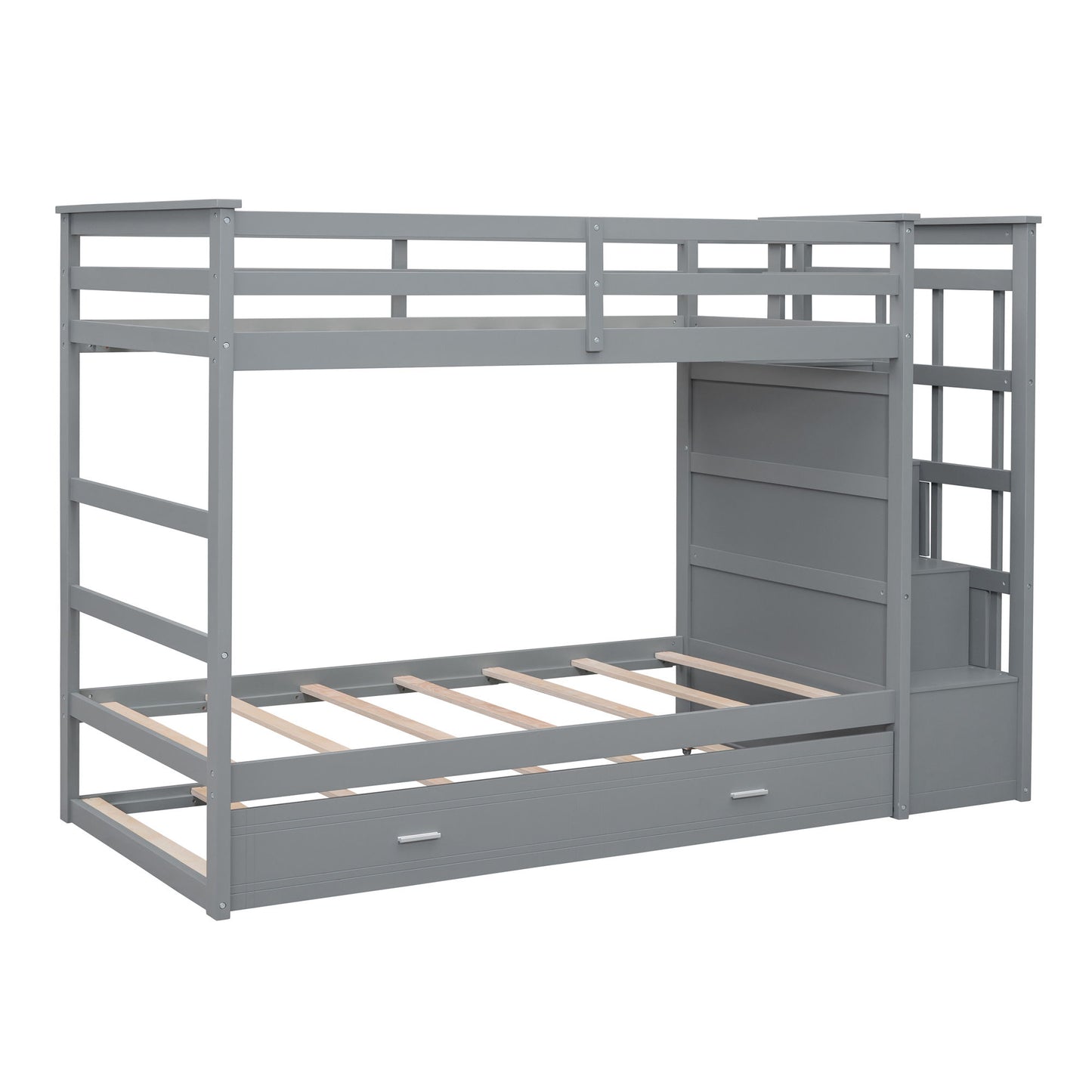 Bunk Bed With Trundle And Staircase - The Sleep Loft - Online Mattress Showroom NYC
