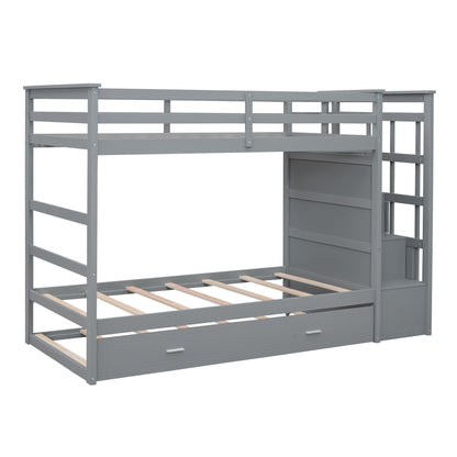 Bunk Bed With Trundle And Staircase - The Sleep Loft - Online Mattress Showroom NYC