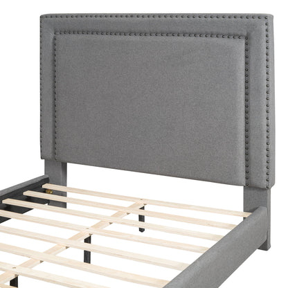 Upholstered Bed With Slats Support, No Box Spring Needed - The Sleep Loft - Online Mattress Showroom NYC