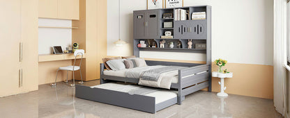Daybed With All-In-One Cabinet And Shelf - The Sleep Loft - Online Mattress Showroom NYC