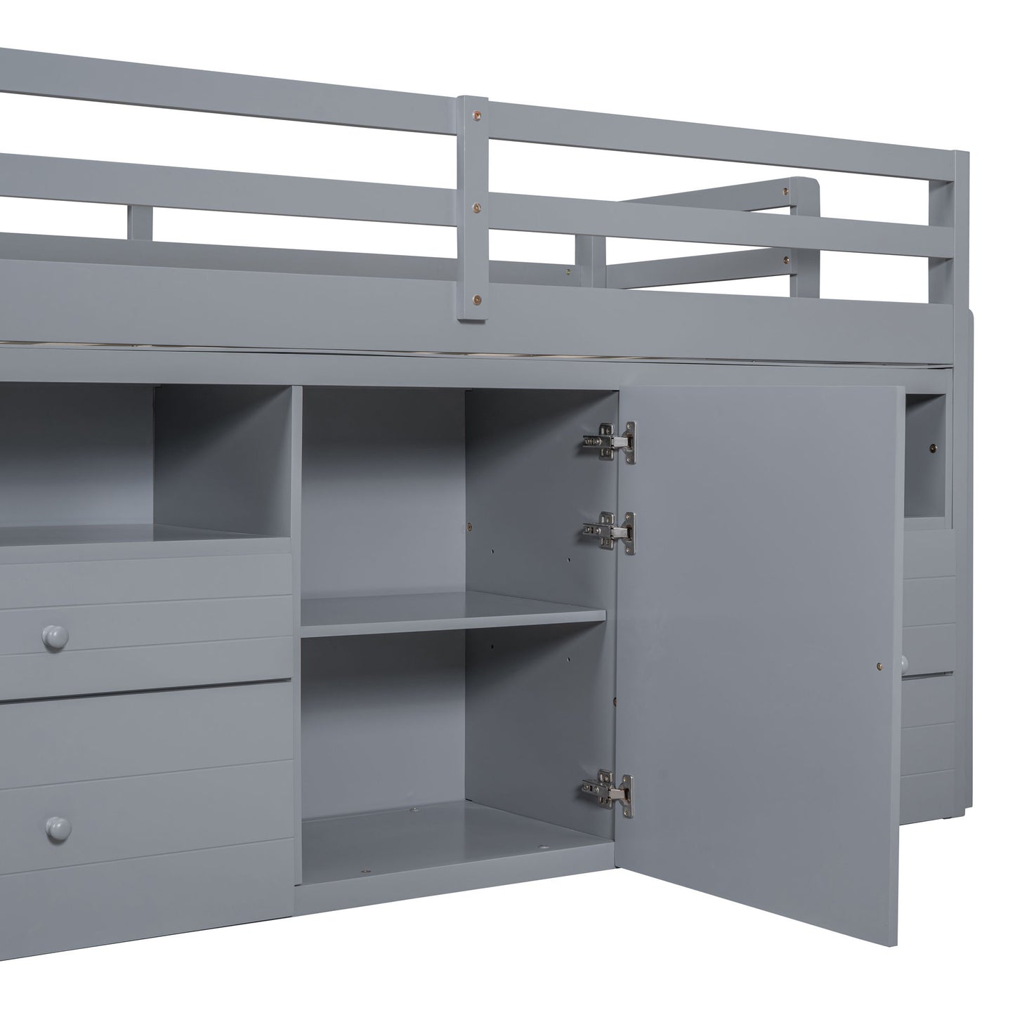 Loft Bed With 4 Drawers, Underneath Cabinet And Shelves - The Sleep Loft - Online Mattress Showroom NYC