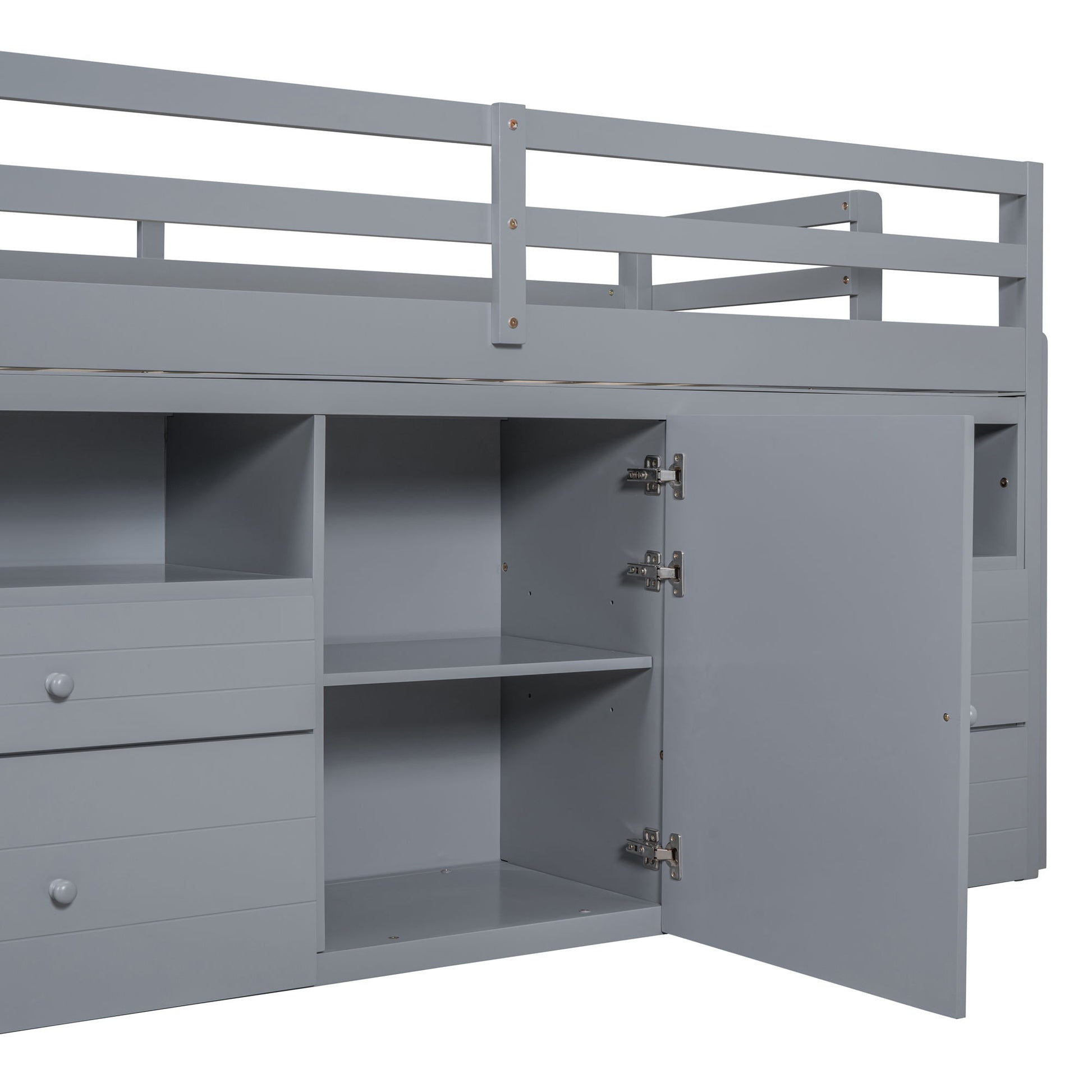 Loft Bed With 4 Drawers, Underneath Cabinet And Shelves - The Sleep Loft - Online Mattress Showroom NYC