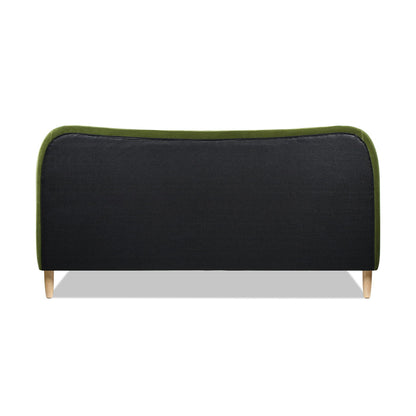 Roman - Curved Headboard Upholstered Platform Bed - The Sleep Loft - Online Mattress Showroom NYC
