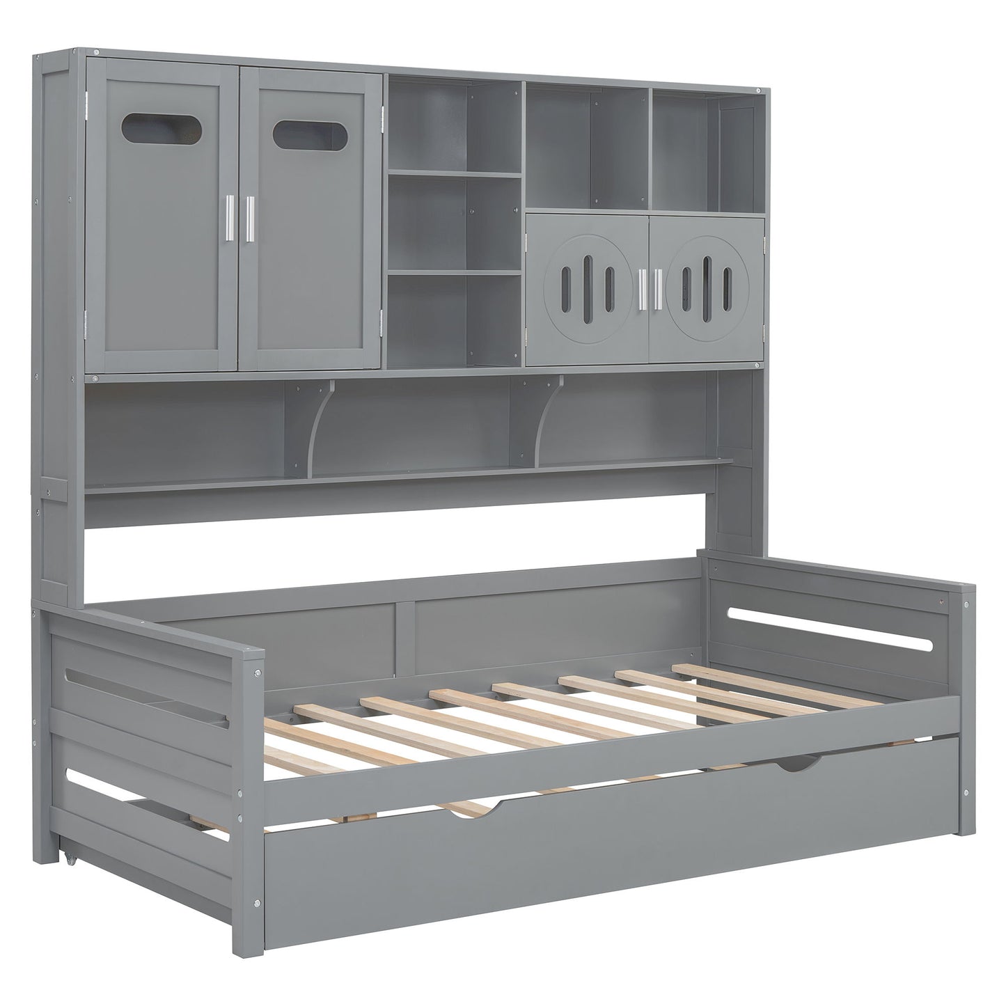 Daybed With All-In-One Cabinet And Shelf - The Sleep Loft - Online Mattress Showroom NYC
