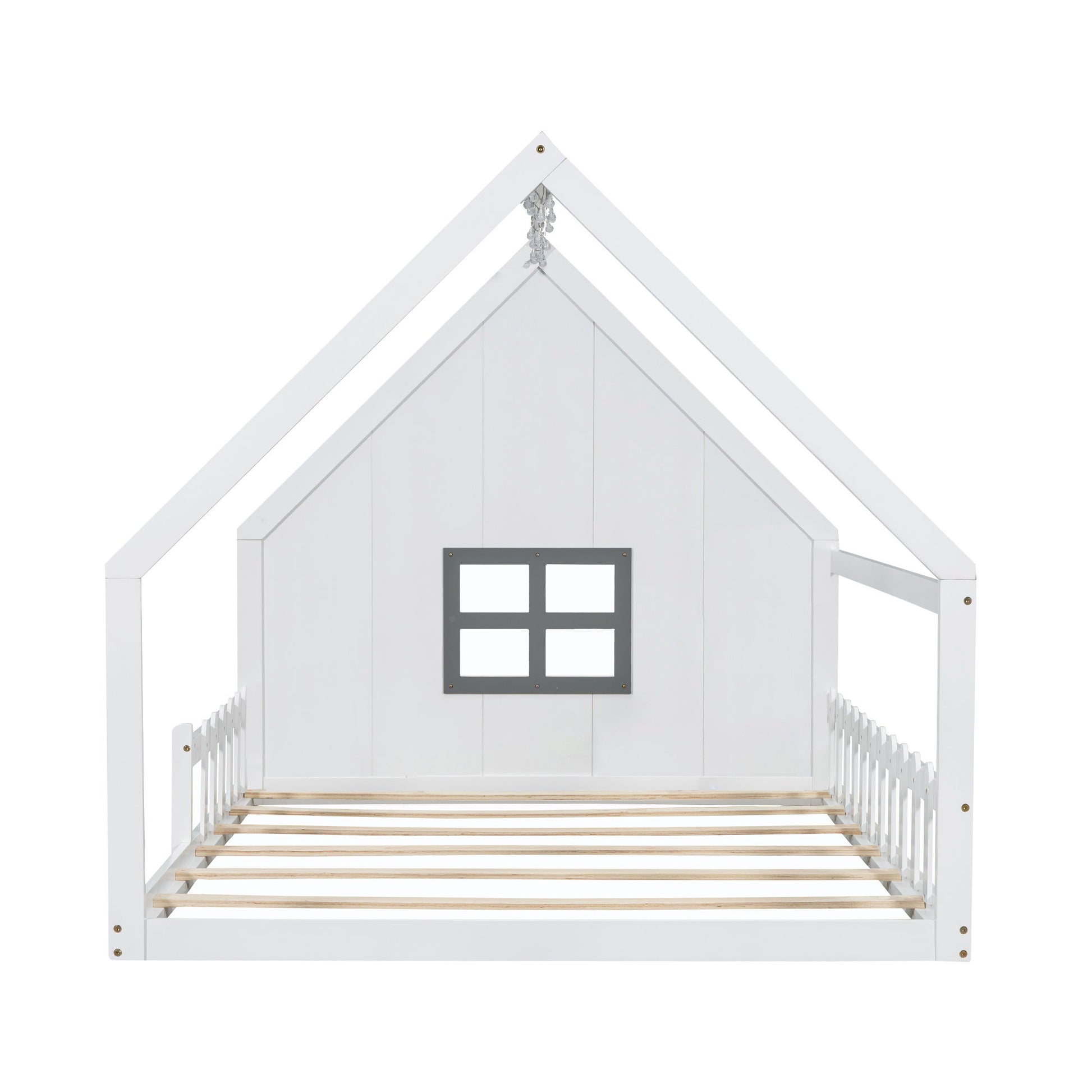 House Bed With Window And Fence - The Sleep Loft - Online Mattress Showroom NYC