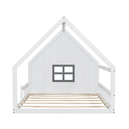House Bed With Window And Fence - The Sleep Loft - Online Mattress Showroom NYC