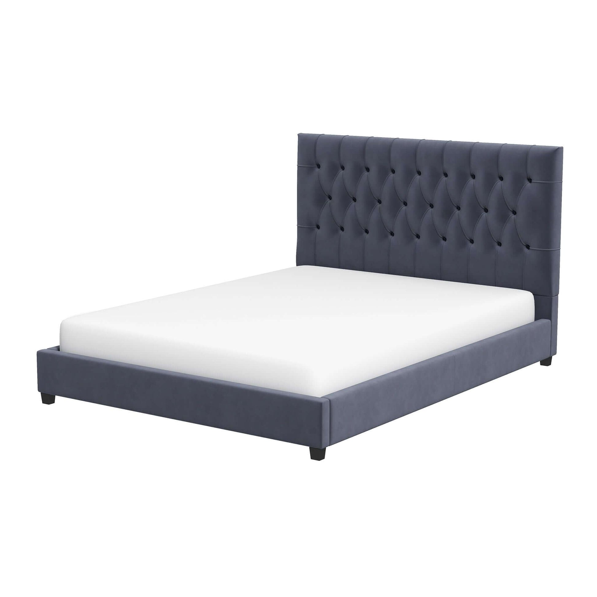 Donald - Mid-Century Modern Upholstered Platform Bed - The Sleep Loft - Online Mattress Showroom NYC