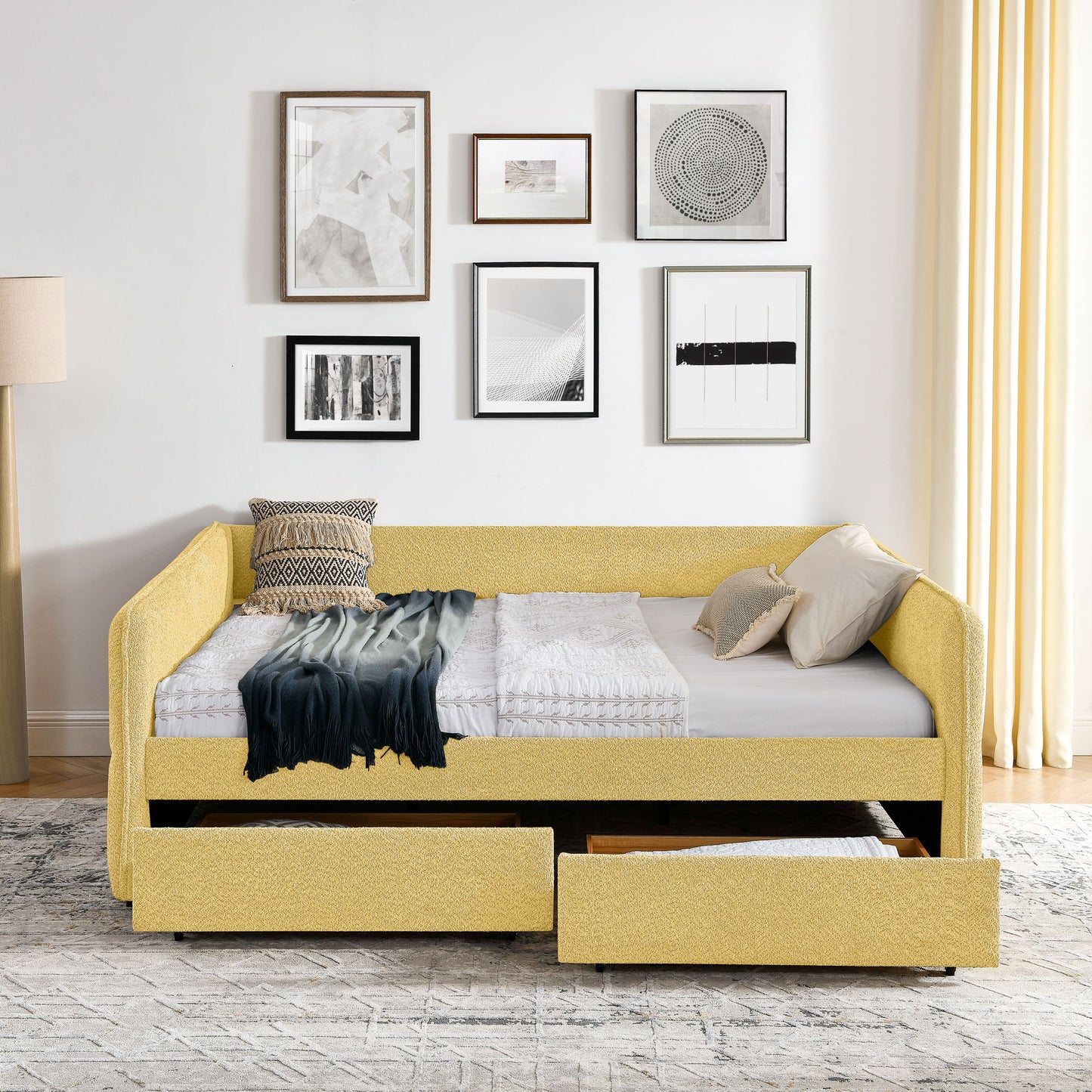 Upholstered Daybed & 2 Drawers - The Sleep Loft - Online Mattress Showroom NYC