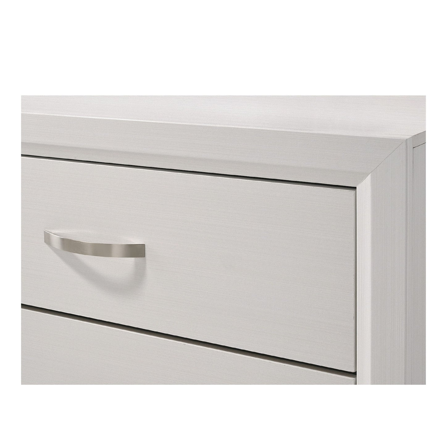 2 Drawer Nightstand With Handles Furniture For Bedroom - White - The Sleep Loft - Online Mattress Showroom NYC