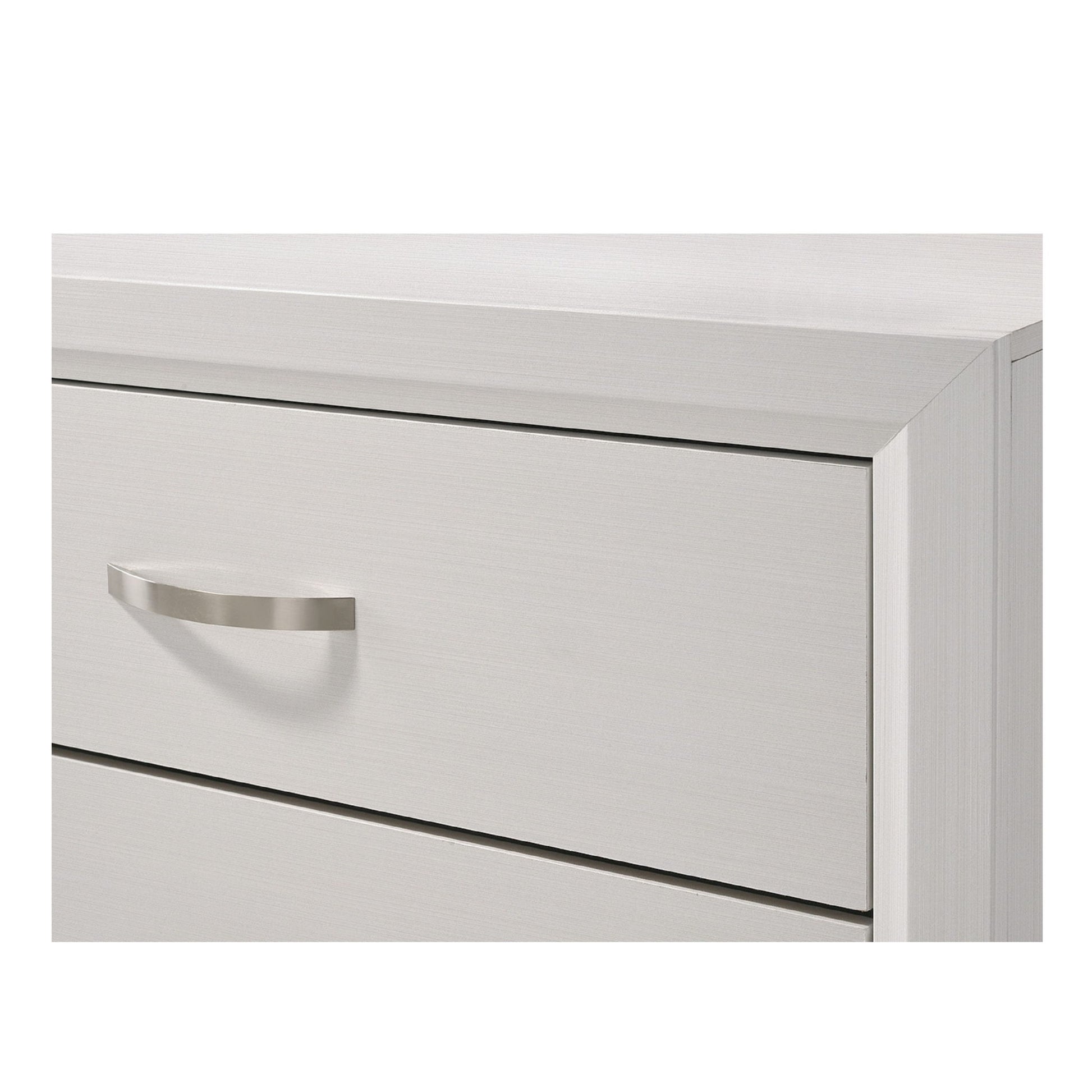 2 Drawer Nightstand With Handles Furniture For Bedroom - White - The Sleep Loft - Online Mattress Showroom NYC