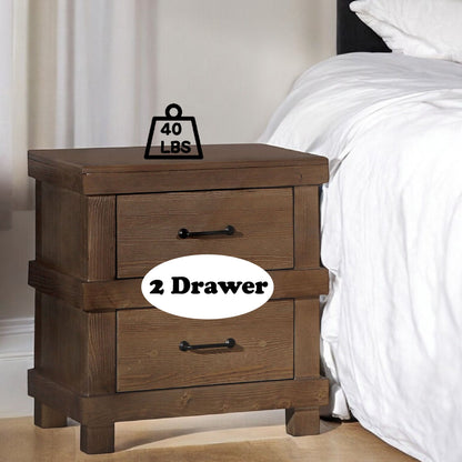 Adams - Antique Nightstand - Oak - The Sleep Loft - Online Mattress Showroom NYC