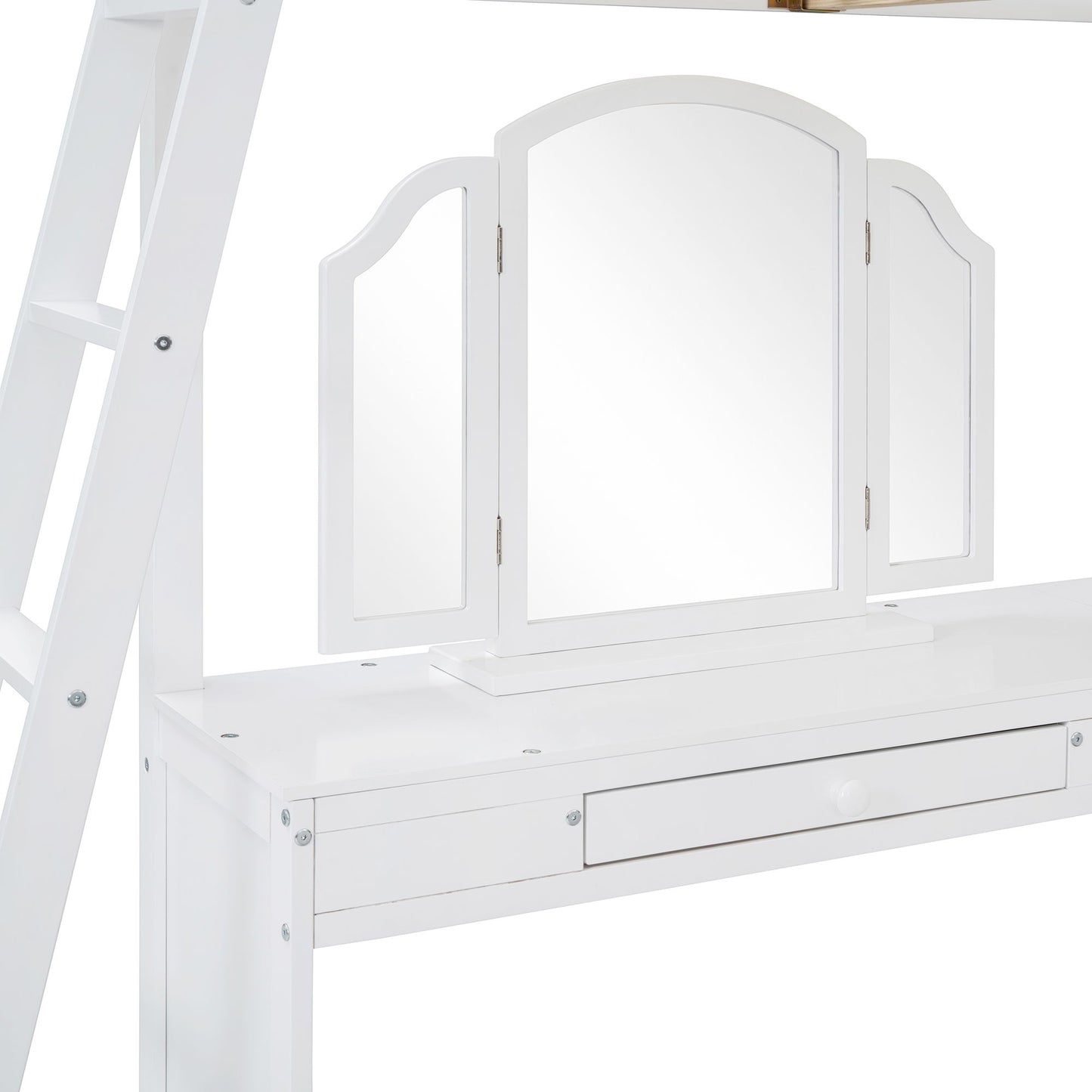 Loft Bed With Drawers, Cabinet, Shelves With Desk - The Sleep Loft - Online Mattress Showroom NYC