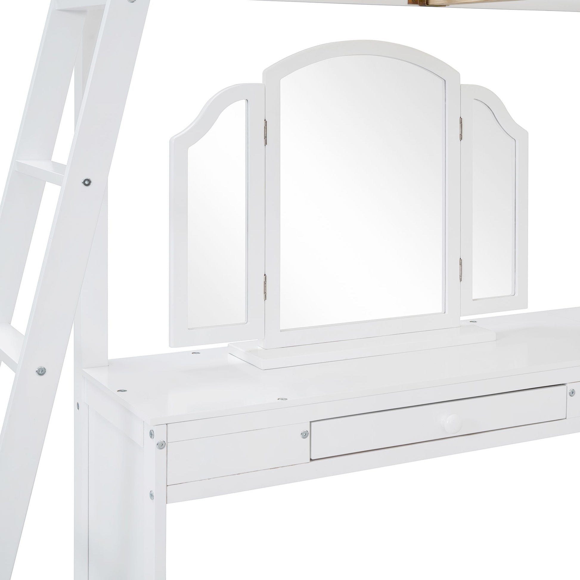 Loft Bed With Drawers, Cabinet, Shelves With Desk - The Sleep Loft - Online Mattress Showroom NYC