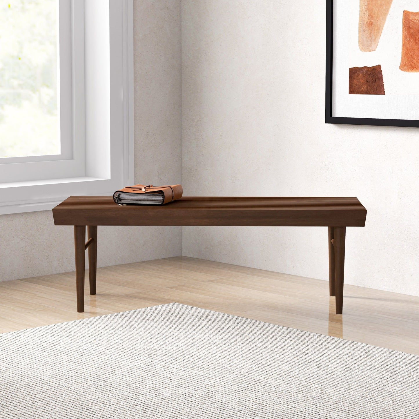 Mia - Bench - Dark Brown - The Sleep Loft - Online Mattress Showroom NYC