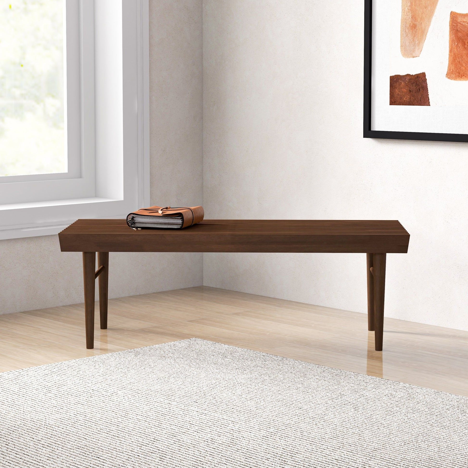 Mia - Bench - Dark Brown - The Sleep Loft - Online Mattress Showroom NYC