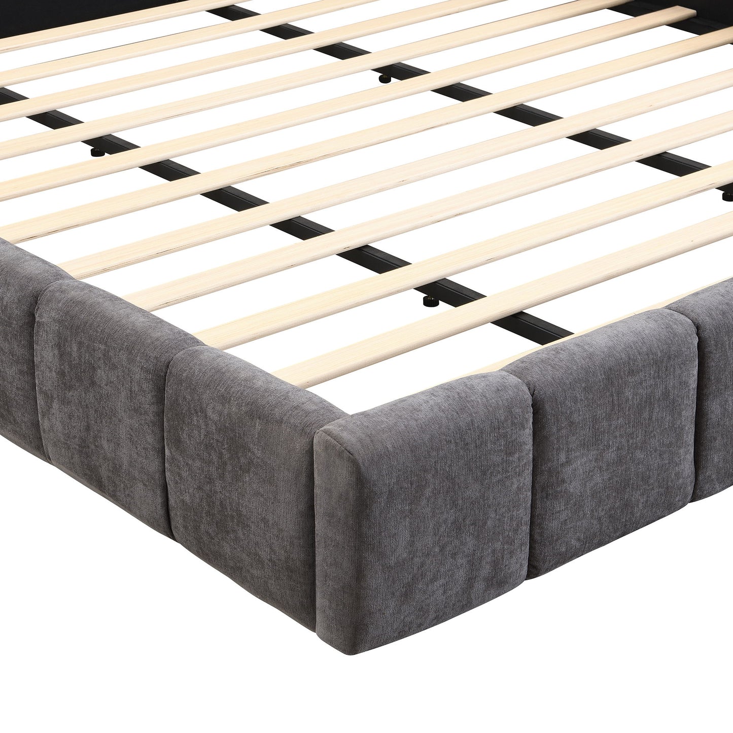 Elegant Upholstered Bed With Checkerboard Design - The Sleep Loft - Online Mattress Showroom NYC