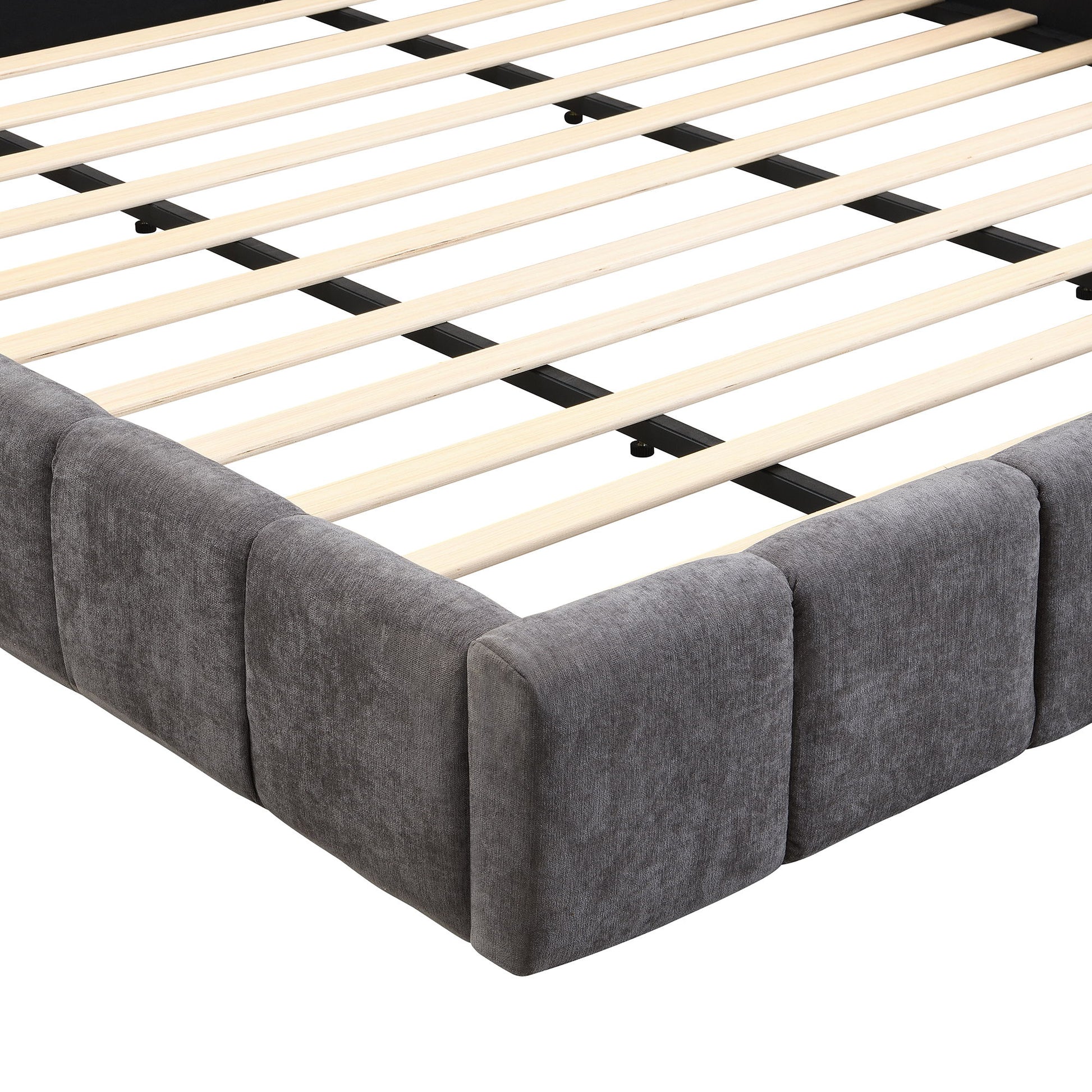 Elegant Upholstered Bed With Checkerboard Design - The Sleep Loft - Online Mattress Showroom NYC