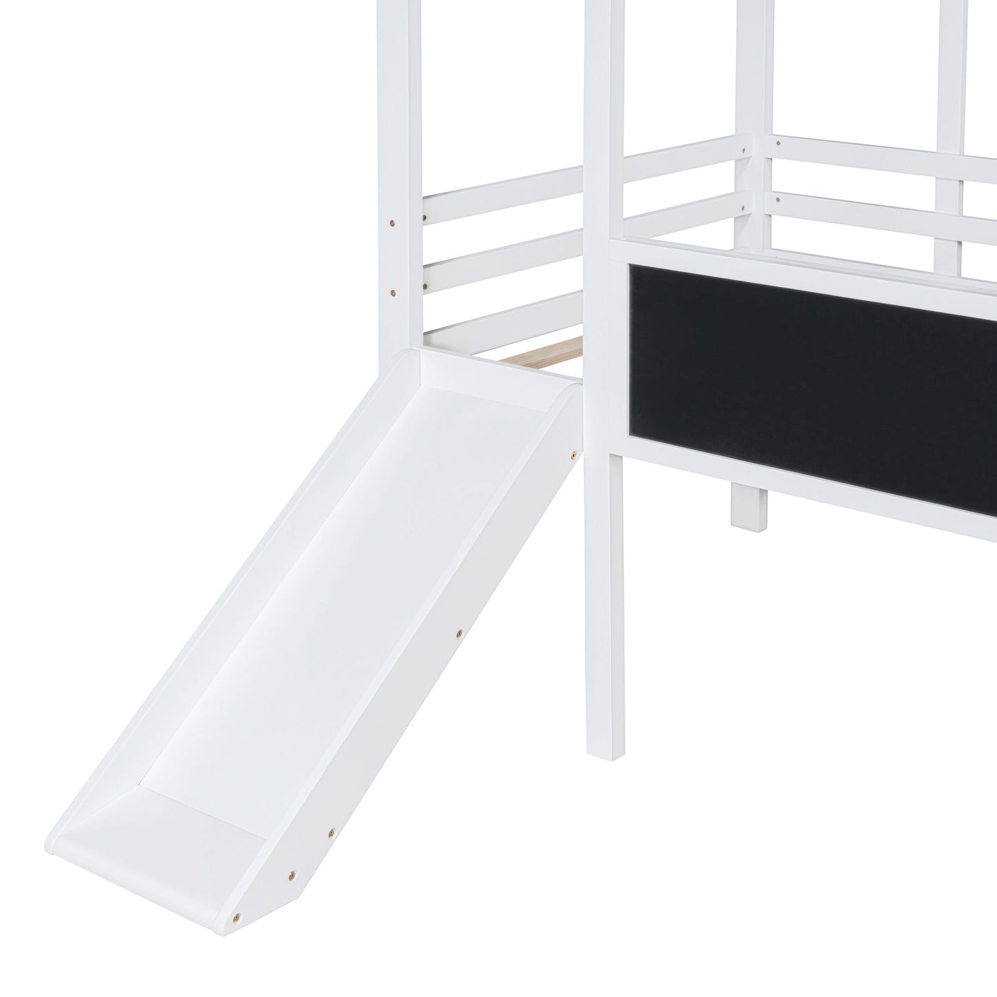 Loft House Bed With Ladder And Slide, With board And Light Strip On The Roof - The Sleep Loft - Online Mattress Showroom NYC