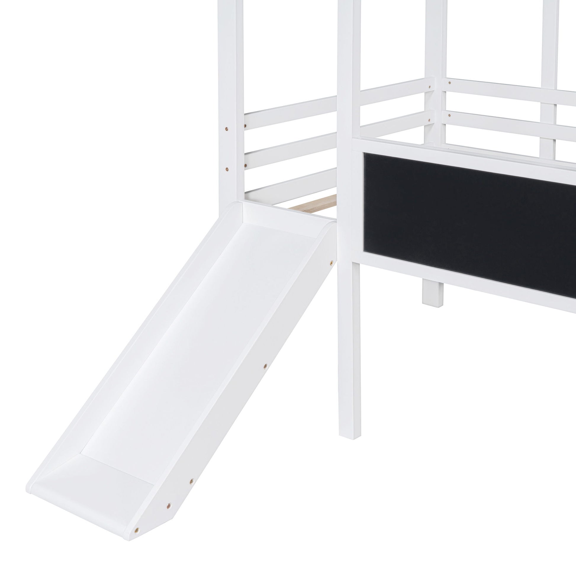 Loft House Bed With Ladder And Slide, With board And Light Strip On The Roof - The Sleep Loft - Online Mattress Showroom NYC