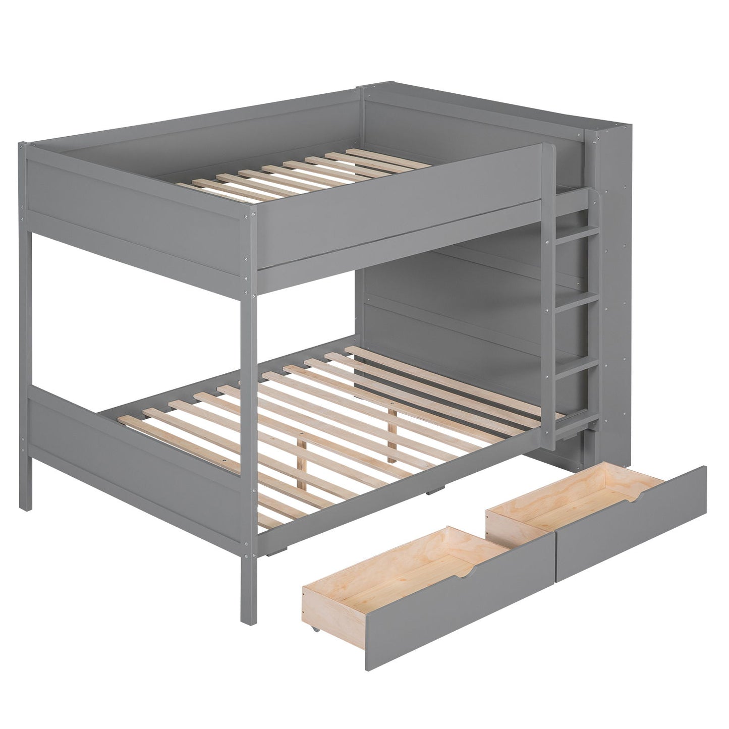 Bunk Bed With 2 Drawers And Multi Layer Cabinet - The Sleep Loft - Online Mattress Showroom NYC