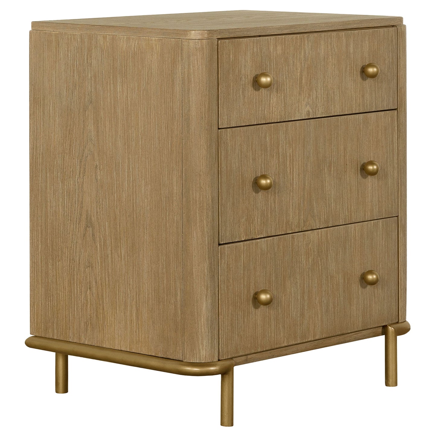 3 Drawer Nightstand With USB Ports - Brown - The Sleep Loft - Online Mattress Showroom NYC
