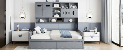 Daybed With All-In-One Cabinet And Shelf - The Sleep Loft - Online Mattress Showroom NYC