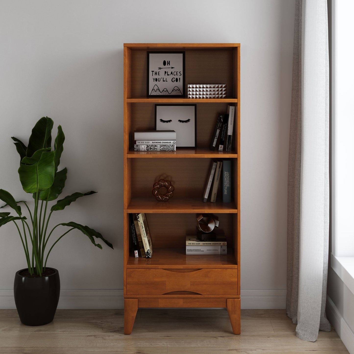 Harper - Handcrafted Bookcase With Storage - The Sleep Loft - Online Mattress Showroom NYC