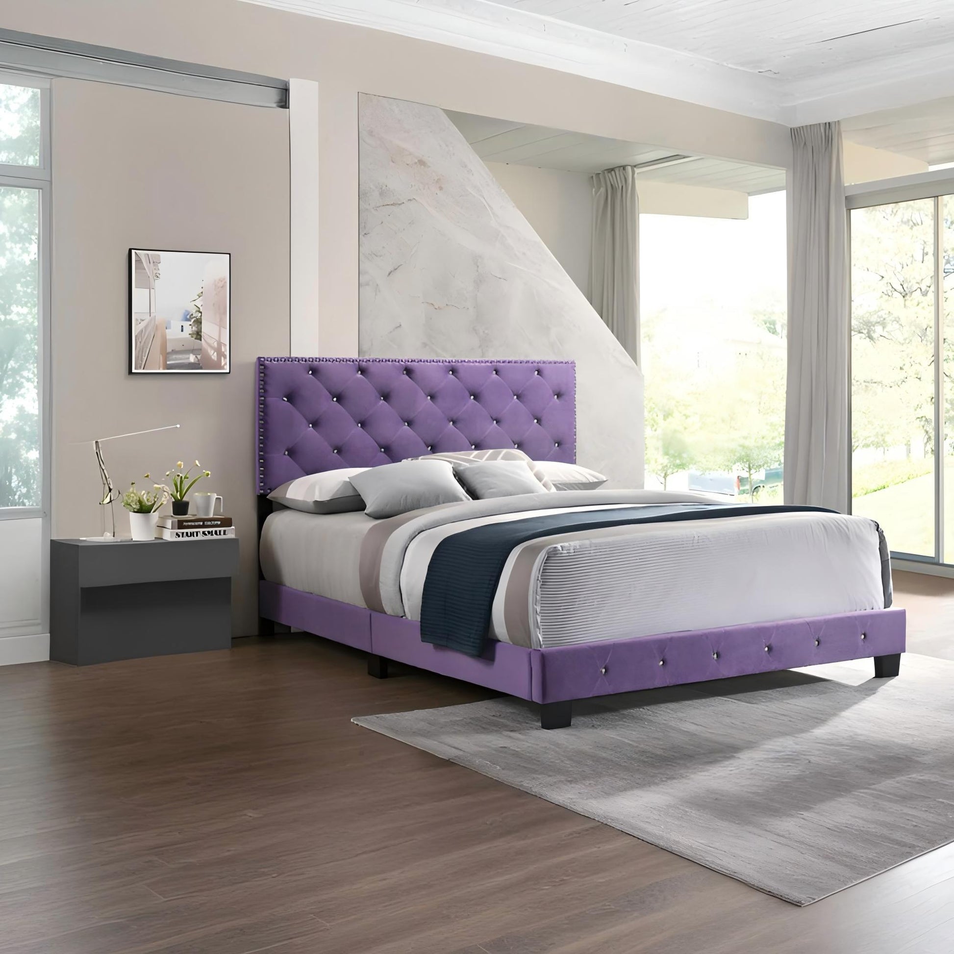 Luxurious Upholstered Bed - The Sleep Loft - Online Mattress Showroom NYC