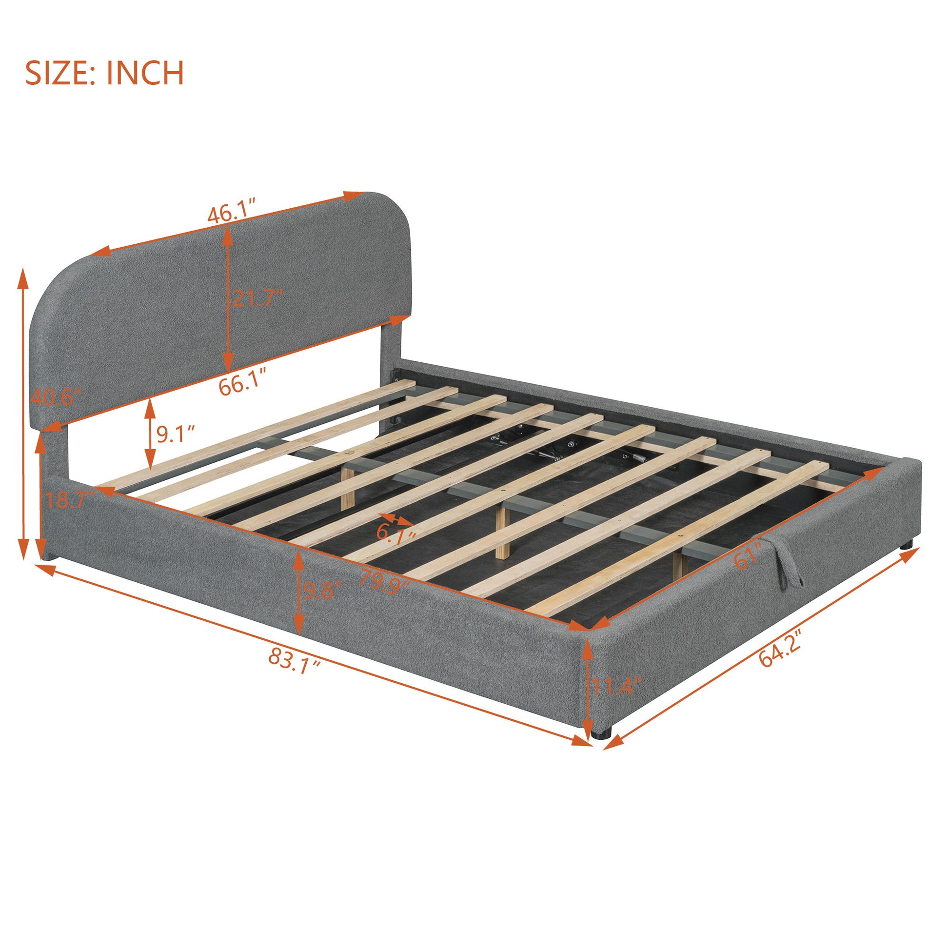 Upholstered Platform Bed With Hydraulic Storage System - The Sleep Loft - Online Mattress Showroom NYC