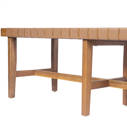Bedroom Bench - Acacia Wood - The Sleep Loft - Online Mattress Showroom NYC
